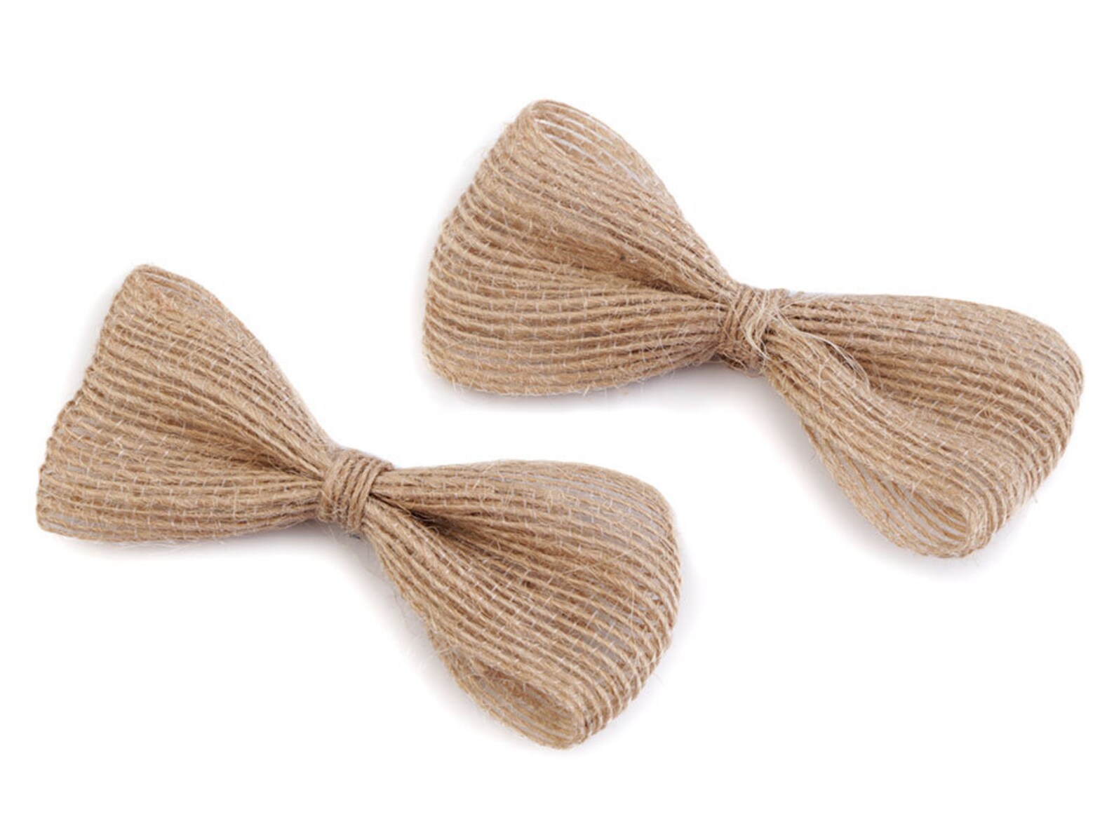 Jute Bows and Jute Flowers / Natural Decoration in Beige Etsy