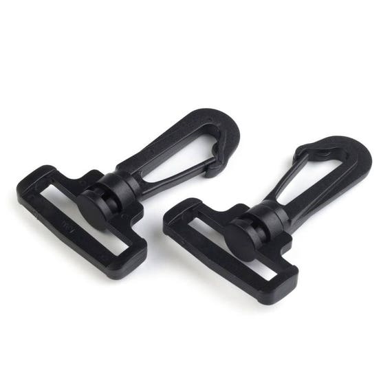 2 Plastic Swivel Hooks / Plastic / 25-32mm/ Metal Hooks, Carabiner
