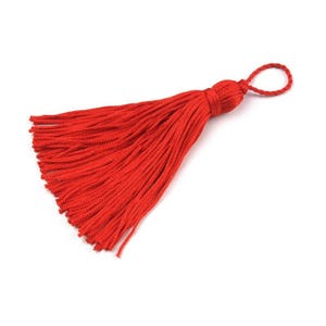 4 Viscose pompom tassels 8-12 cm / Many colors / Fringed tassels, decorative pompom charms, key ring pendant charms