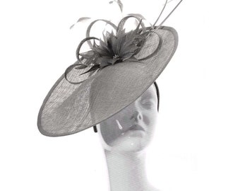 Grey Wedding Hat - Etsy