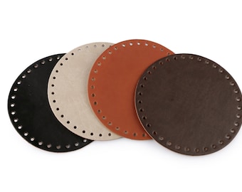 pre-drilled imitation leather round bag bottom / many colors / sewing bag base, bags creation