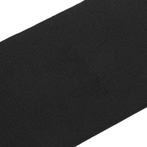 Bande élastique stretch 10 cm noir ou blanc / élastique large plat, ceinture élastique, galon stretch lycra Noir