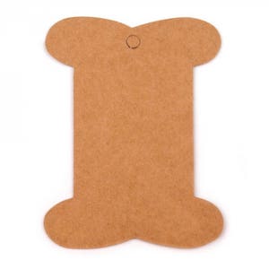 50 cartonnettes a rubans 8x10 cm / Support fils ou rubans, cartes de présentation, cartonnettes