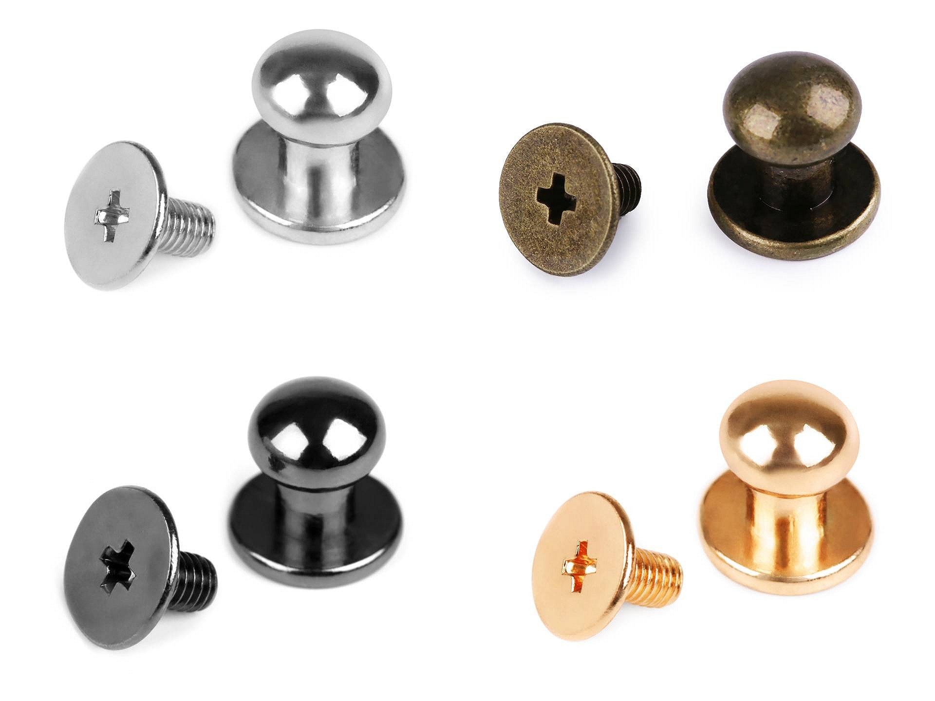 Leather Screw-in Pedestal Buttons