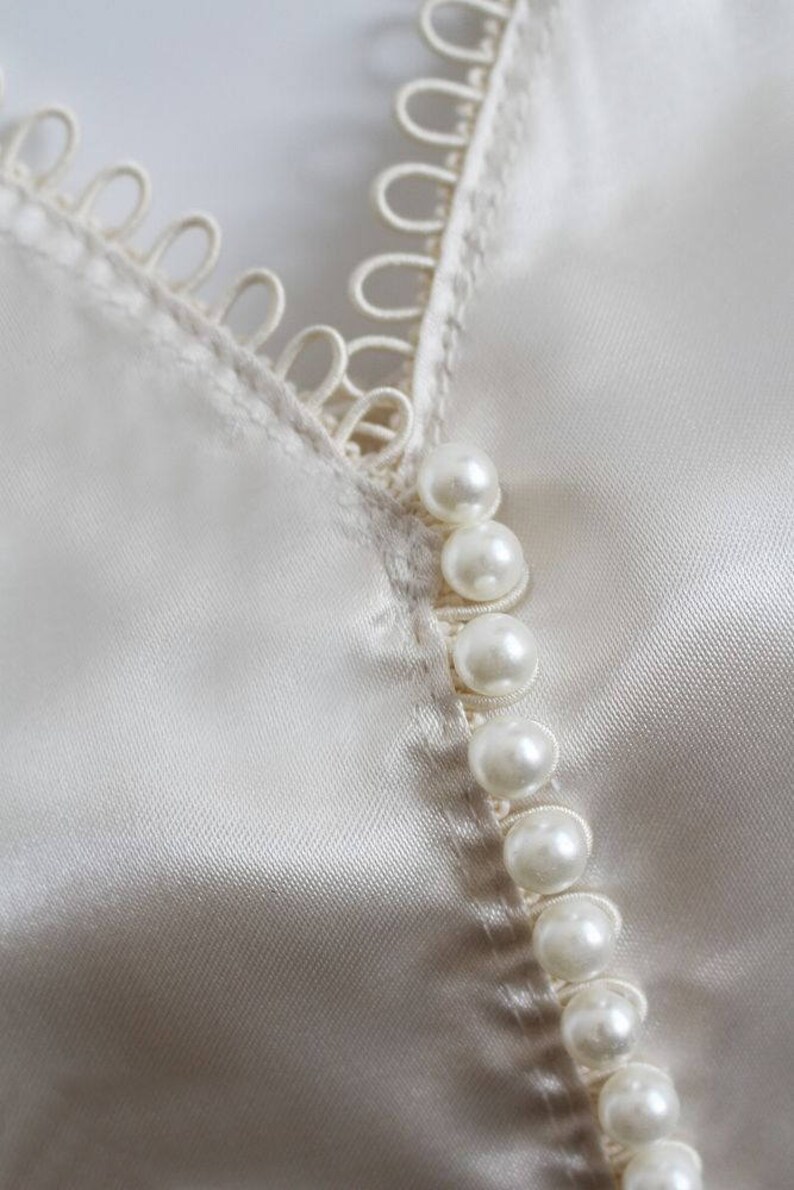 3M Galon tresse élastique pour boutons boules / Blanc, ivoire, noir / robe de mariée, boutons mariage, laçage corset, ruban de laçage image 5
