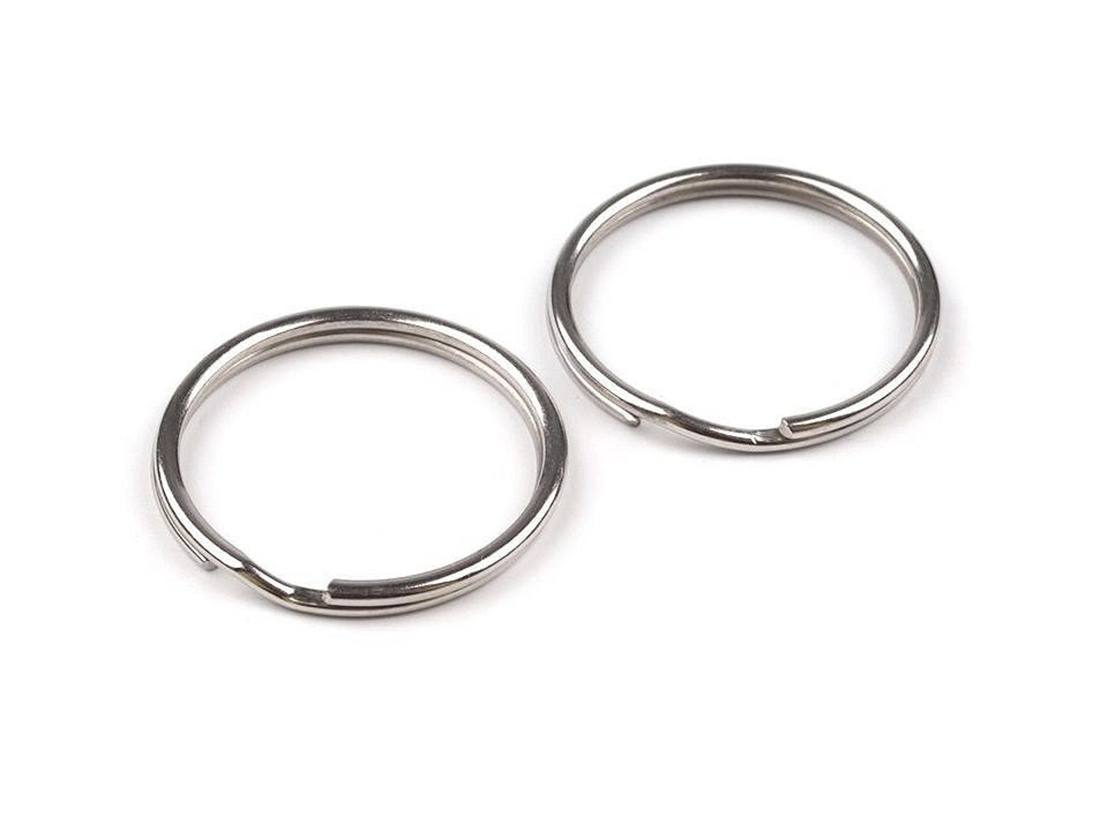 Key Ring 25mm / Silver Nickel Metal / Key Rings Metal Loop Etsy