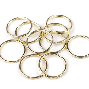 Key ring 25mm / silver nickel metal / key rings, metal loop, metal buckle, metal ring, silver hook