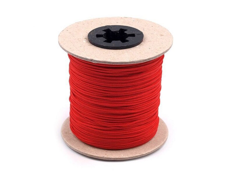 10M polyester touw Ø1,5mm / paracord, polyester koord, koord, veter 3119 Red