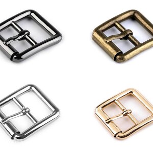 Boucle de ceinture metal / 20-25-32mm / Argent, bronze, noir / Boucle ajustable pour sangles ou ceintures image 2