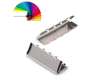 10 Metal Webbing Belt Tip