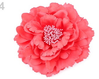 Fabric flower brooch 11cm / Many colors / Flower with subtle shades, hair clip or flower brooch, flowers for decoration