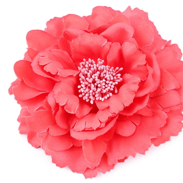 Grosse fleur tissu 11cm  / Nombreux coloris / Fleur avec pétales ciselés, pour pince cheveux ou broche fleur, fleurs pour décoration