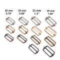 4 Webbing Adjuster Buckle for strap 20-25-33-39 mm / Nickel, brass, gold, black nickel product logo
