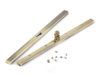Silver metal Screw In Clutch Frame / 12, 15, 19 cm / silver or bronze metal / bag frame, creation of bags, purses and glasses cases