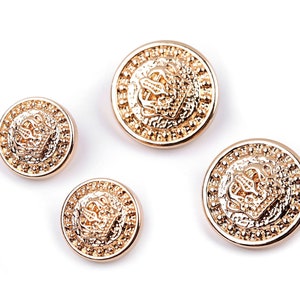 10 boutons écusson en métal or rose 15 ou 20mm zdjęcie 1