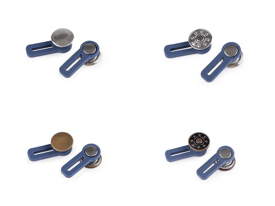 Lot De 2 Rallonges De Taille Élastiques Avec Bouton Bronze – Extension Confort Pour Jeans, Pantalons, Jupes, Grossesse Ou Prise De Poids