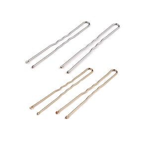 Spille per capelli 6 cm in metallo / argento, oro, spille bronzo / panino, accessori per capelli, mollette per capelli, forcine per capelli