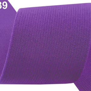 Gummiband 50mm / viele Farben / weites Flachgummiband, elastischer Bund, Stretch-Lycra-Stretch, Gummiband Purple 1639