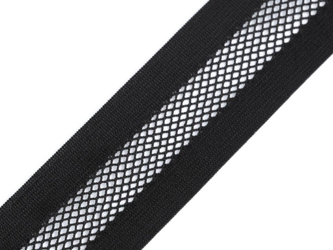 Elastic Fishnet Mesh Stretch Trim 32 Mm / Decorative Ribbon for Clothes ...