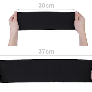 Bande élastique stretch 10 cm noir ou blanc / élastique large plat, ceinture élastique, galon stretch lycra image 4