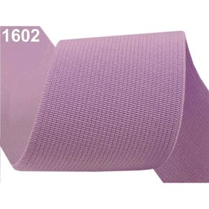 Gummiband 50mm / viele Farben / weites Flachgummiband, elastischer Bund, Stretch-Lycra-Stretch, Gummiband Mauve 1602