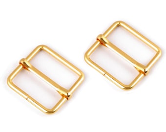4 Adjustable Slide Square Buckles width 20 mm and 25 mm