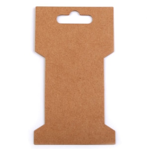 10 cartonnettes a rubans 7x11 cm / Support fils ou rubans, cartes de présentation, cartonnettes
