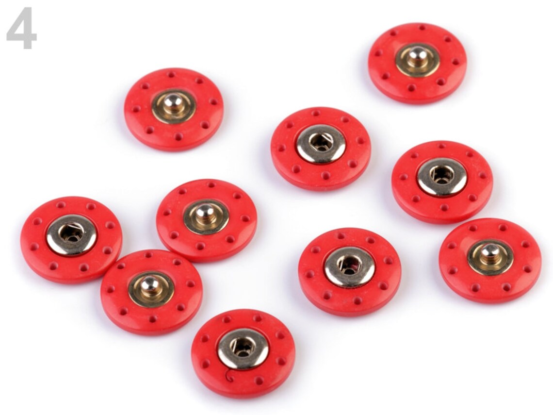 5 Sew on Plastic Press Snap Fastener / Many colors / snap Etsy