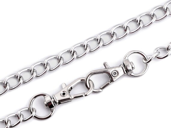 Anse de sac chaine maille metal argent noirci ou or 120 cm Anses de sac chaine bandouliere pour sac porte epaule Etsy Canada