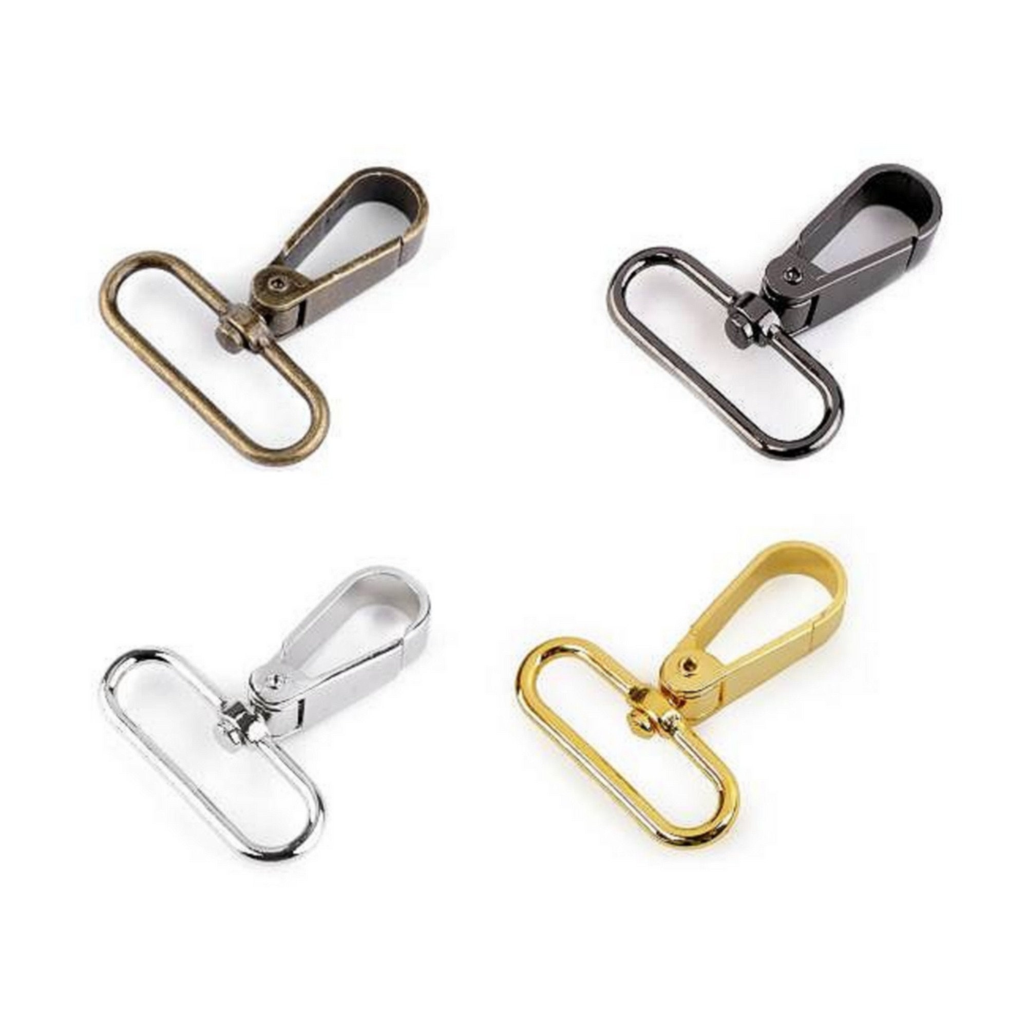 Buy Silver Swivel Snap Hook Leash Clip Zinc Die Cast Leash Snap Clasp  5416mm Swivel Clasps-lanyard-chain Holder for Dog Leash/bag/purse Online in  India 