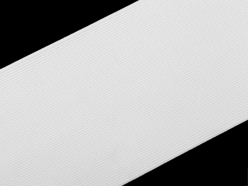 Woven Elastic Tape 10 cm black or white White