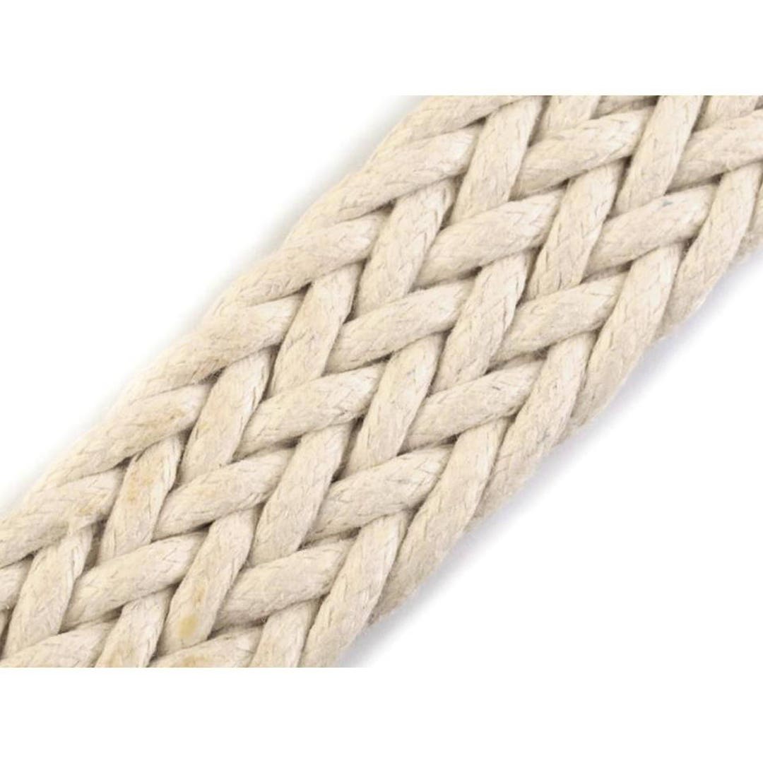 Braided Cotton Webbing Tape / 25-30-35mm / Rope Webbing Strap, Dog ...
