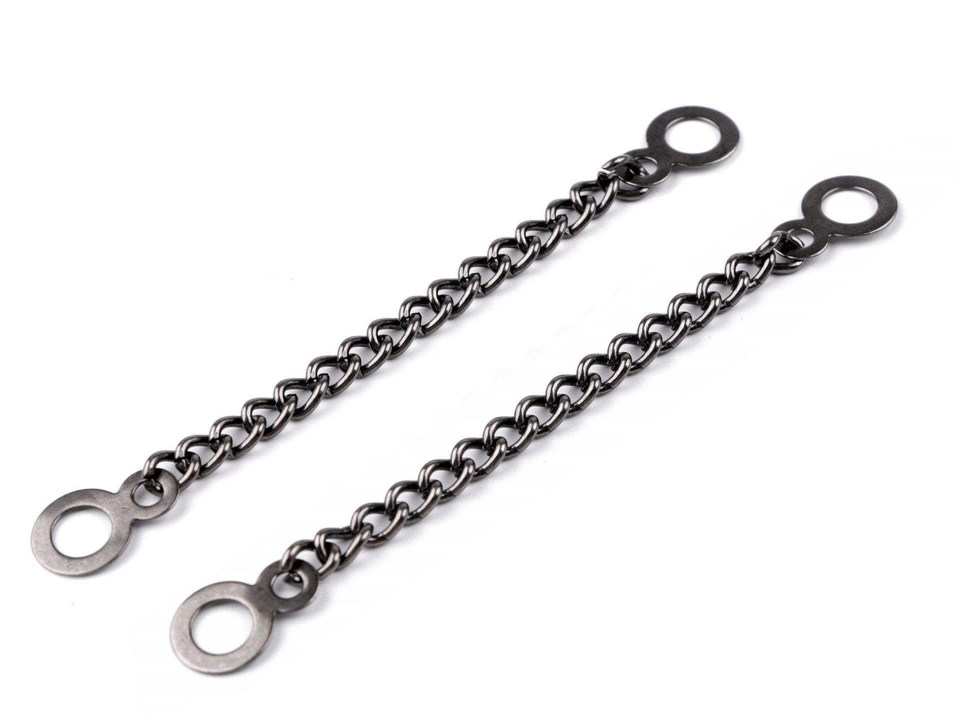 Set of Two Large Decorative Stainless Steel Loop Rope Guides