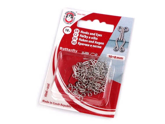 Set Di 12 Ganci E Occhielli Per Cucire In Metallo Nero – Chiusure Per Pantaloni, Gonne, Abbigliamento, 1,3x1,7 Cm, Ricambio Robusto - 3