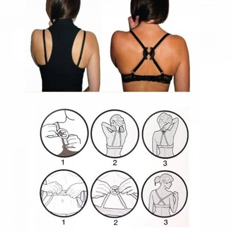 3 ajusteurs bretelles soutien gorge / Bretelles ajustables, boucle ajustement lingerie, boucle plastique ajustable image 5