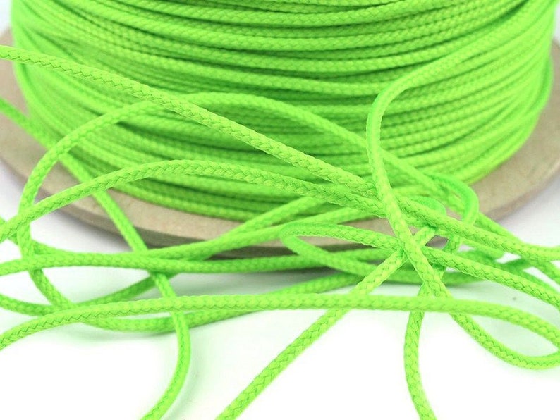 10M corde polyester Ø1.5mm / paracorde, cordon polyester, cordonnet, lacet image 2