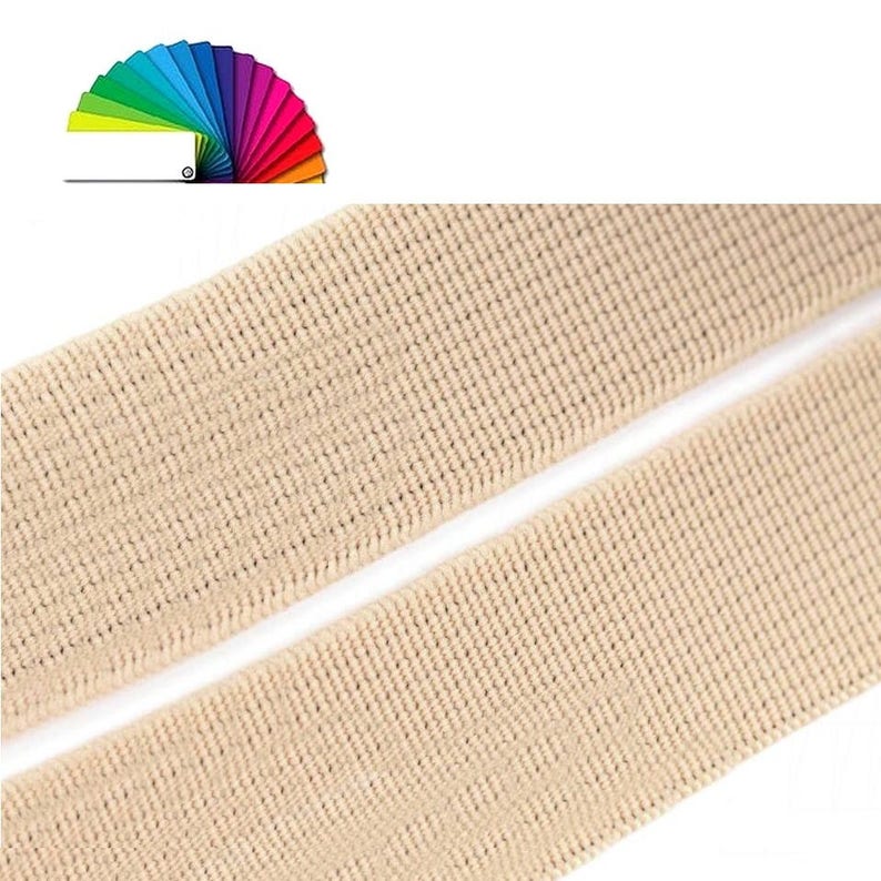 3yd Woven Elastic Tape 20mm / Many colors / Elastic band, elastic ribbon, elastic trim, waistband elastic, rubber band, elastic waistband image 1