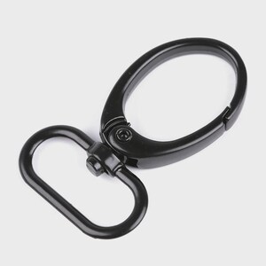 2 swivel hooks / silver, bronze, gold, black / hook fastener clips keychain hanging clasps metal image 6