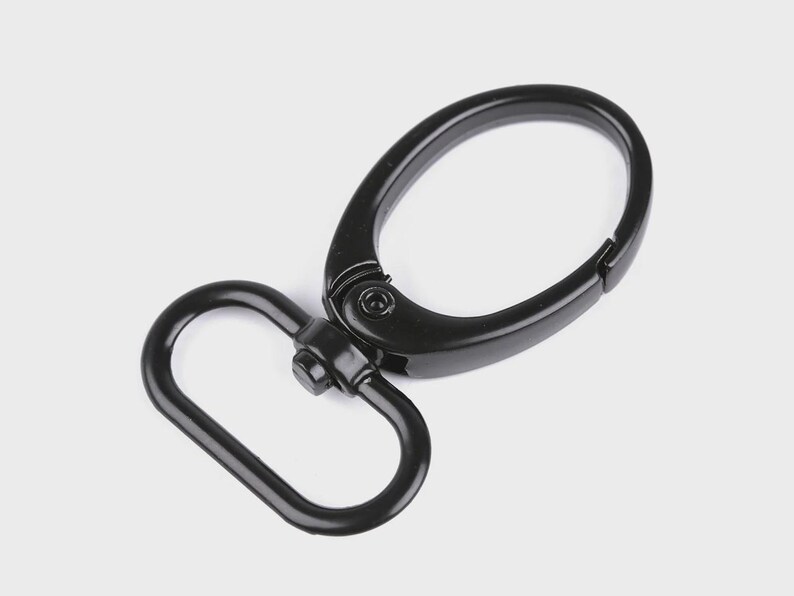 2 swivel hooks / silver, bronze, gold, black / hook fastener clips keychain hanging clasps metal image 6