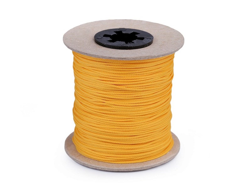 10M polyester touw Ø1,5mm / paracord, polyester koord, koord, veter 1376 light orange