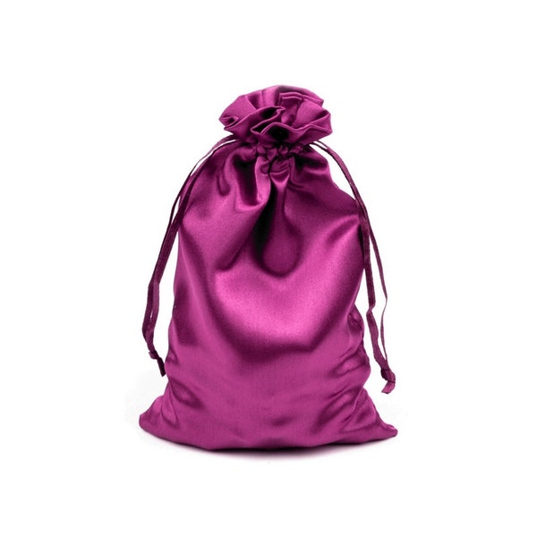 3 satin bags 11x17cm / Many colors / Gift satin bags for wedding, christmas gift pouch,