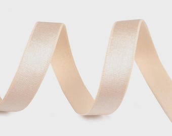 Satin elastic ribbon for bra straps – 15 mm, 3 meters