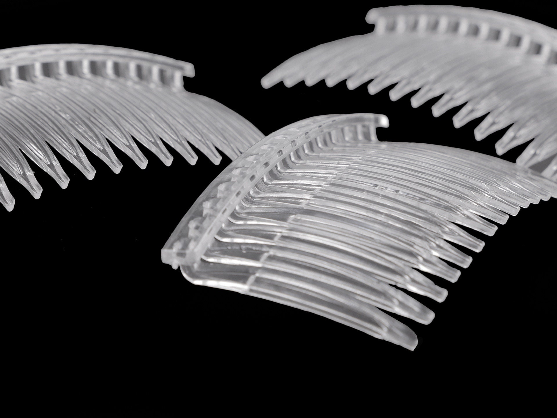 Pettine Per Capelli In Cristallo Swarovski Placcato Rodio – 65 Mm - 3