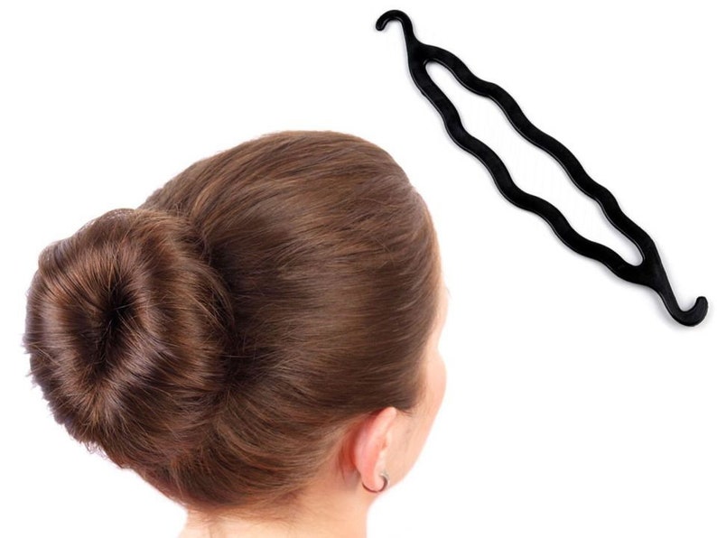 Hair Styling Bun Tail Maker Black Twist Tool For Styling Etsy