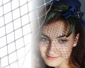 Crinoline fishnet for veil 9,45" / Many colors / filet mesh diamond, veil tulle of marriage, ribbon fishnet, lace veil veil