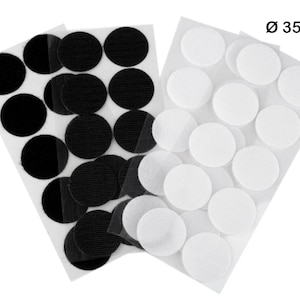 Hook And Loop Self Adhesive Dots, many shapes and colors / Scratch, hook-and-loop pads, scratch pads