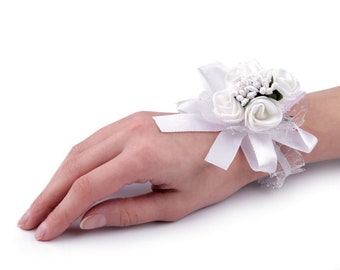 Wrist Corsages / Flower Bridesmaids Bracelet