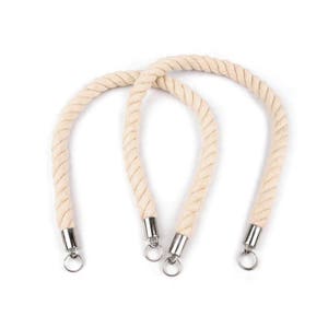 Stylish and Durable Braided Cotton Bag Handles with Metal Tips