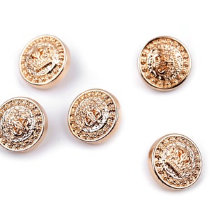 10 boutons écusson en métal or rose 15 ou 20mm zdjęcie 4