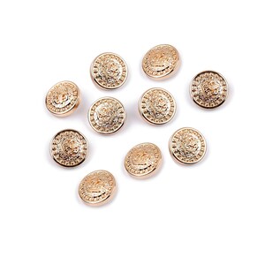 10 boutons écusson en métal or rose 15 ou 20mm zdjęcie 2